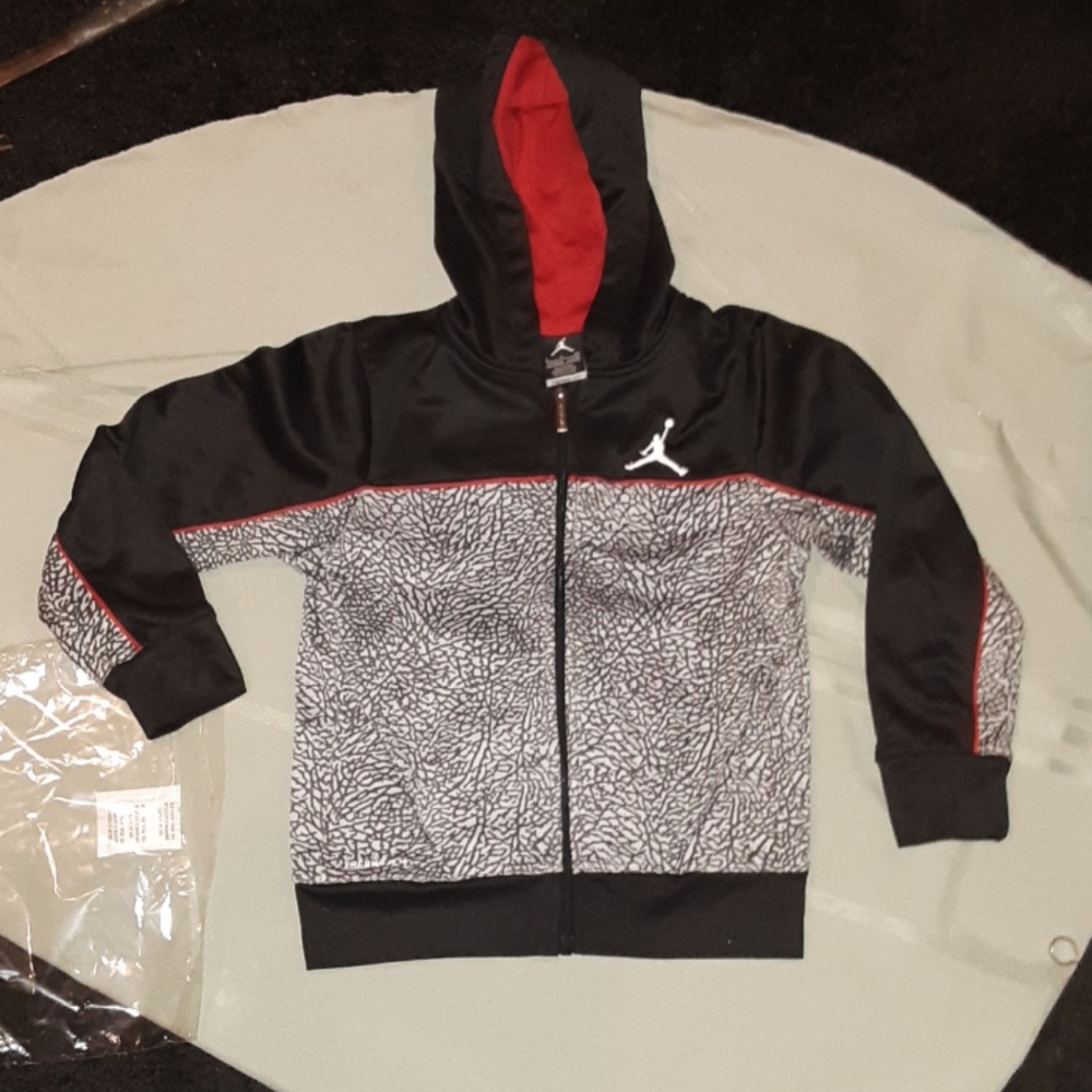 Jordan cement hooded zip up BOYS